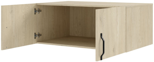 Nadstawka dwudrzwiowa na szafę BRAGA 100 cm z metalowymi uchwytami - dąb cremona | Nadstawki meblowe Desire Furniture