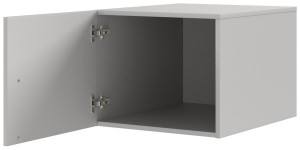 Funkcjonalna nadstawka na szafę słupek BRAGA 50 cm - szary platynowy | Nadstawki meblowe Desire Furniture