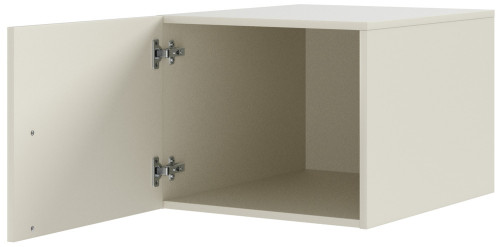 Funkcjonalna nadstawka na szafę słupek BRAGA 50 cm z metalowymi uchwytami - kaszmir | Nadstawki meblowe Desire Furniture