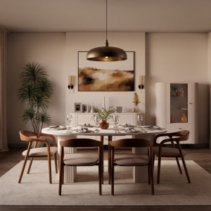 Rozkładany stół okrągły 100/188 cm do jadalni OVALIO - beż piaskowy | Stoły rozkładane Desire Furniture