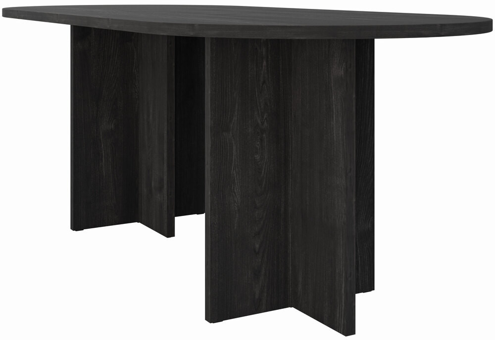 owalny stół do jadalni 204x90 cm LOEN jesion portland