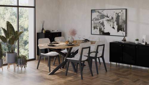 OSLO 185x90 cm DĄB ARTISAN