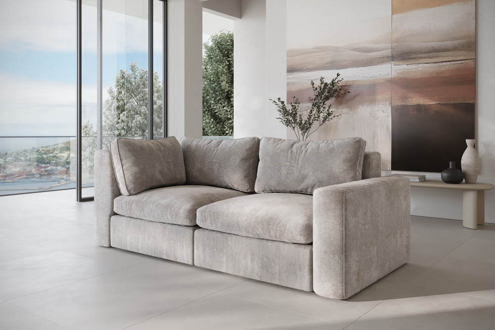 Sofa SOFFICE Model 5 z niesymetrycznymi boczkami