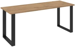 Loftowy stół IMPERIAL 185x67 cm - dąb lancelot