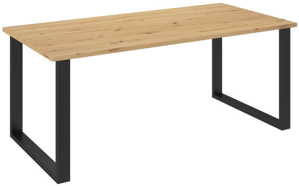 Stół w stylu loftowym do jadalni IMPERIAL 185x90 cm - dąb artisan