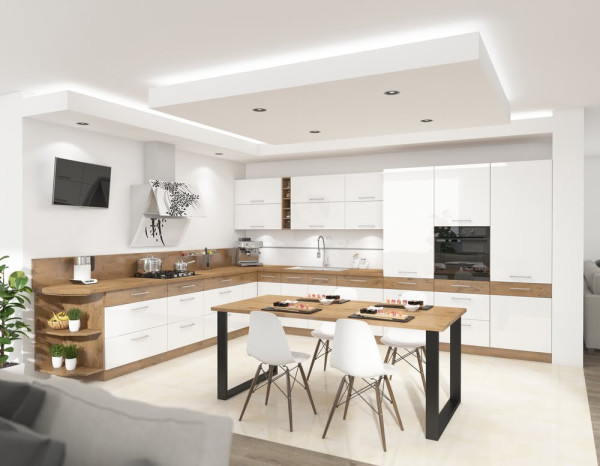 stół w stylu loftowym do jadalni IMPERIAL 185x90 dąb lancelot