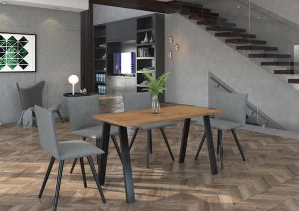 nowoczesny stół do jadalni KLEO 138x90 dąb lancelot