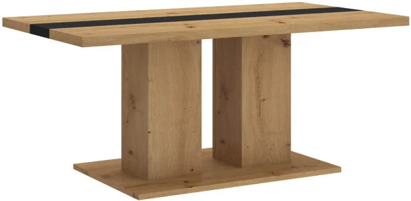 Prostokątny stolik kawowy do salonu BOSTON 110x60 - dąb artisan
