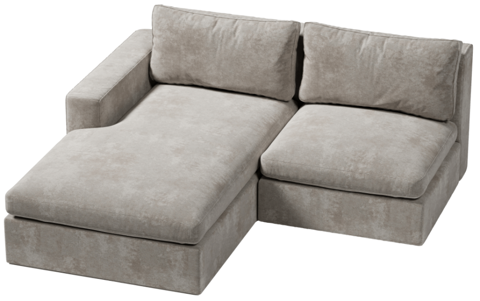 elegancki narożnik do salonu z asymetrycznym bokiem