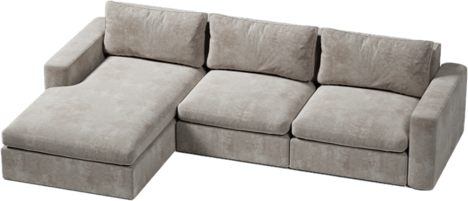 przestronny narożnik do salonu z miękkimi poduchami