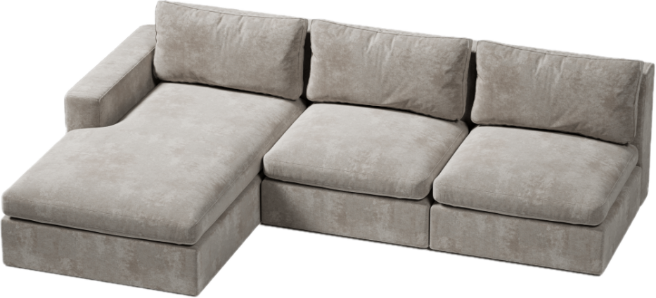 duży narożnik nowoczesny z otwartą stroną