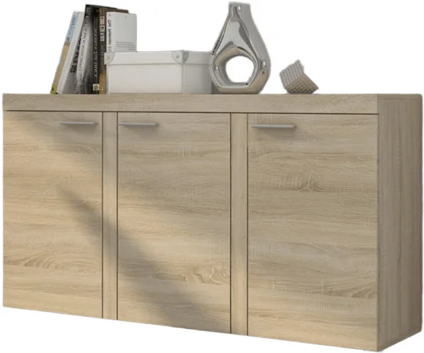 Komoda z szafkami do salonu RUMBA 149 cm, dąb sonoma
