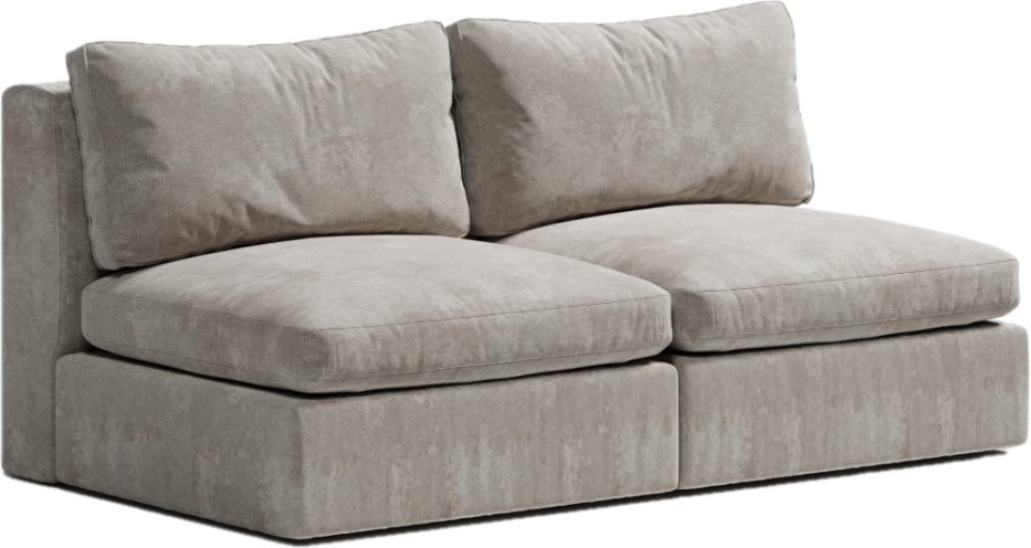 nowoczesna sofa z otwartą formą i miękkimi poduchami