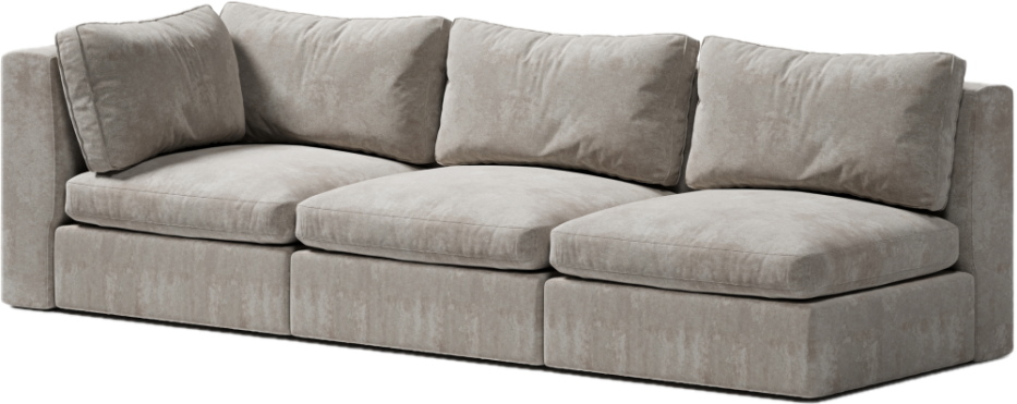 elegancka sofa do salonu z podwyższonym bokiem