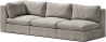 elegancka sofa do salonu z podwyższonym bokiem