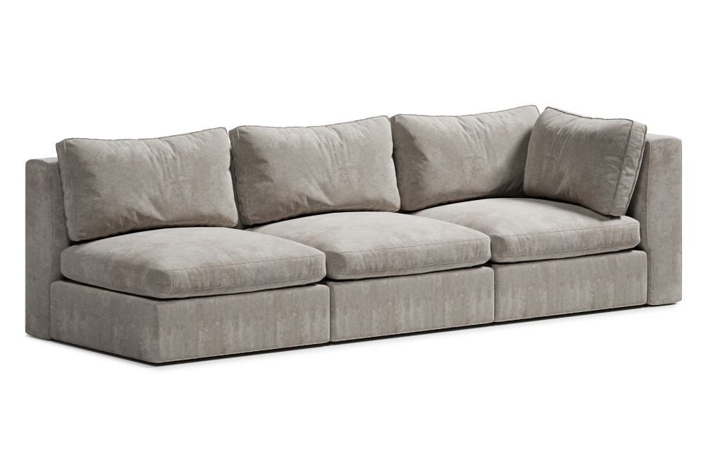 sofa do dużego salonu z wysokim boczkiem i głębokim siedziskiem