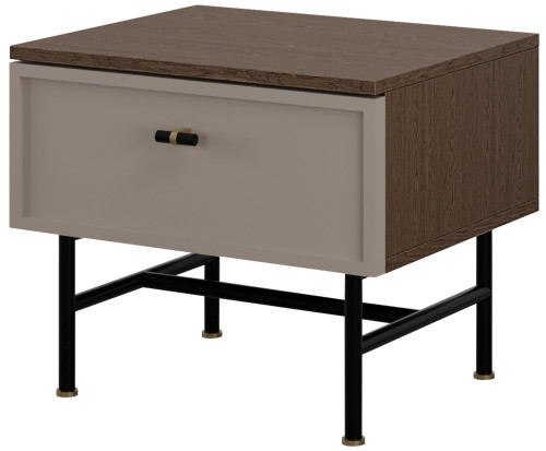 Stolik nocny z szufladą na stelażu 50 cm ELORA baltic storm