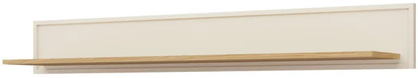 Półka wisząca na książki i dekoracje 150 cm ELORA - dąb wiosenny/macadamia