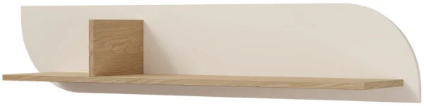 Półka wisząca na książki i akcesoria 120 cm CARMEN - macadamia/dąb wiosenny