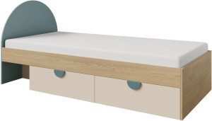 Łóżko z szufladami do pokoju dziecka 90x200 cm LEXI
