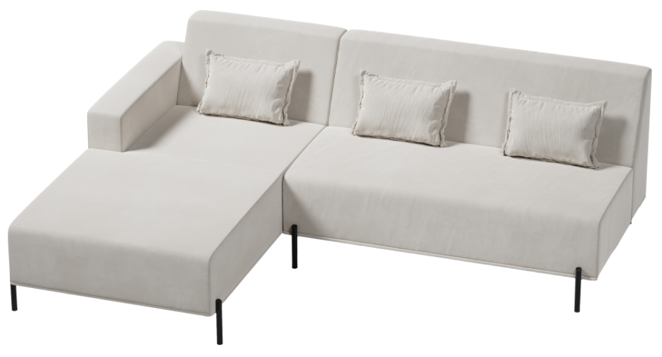 narożnik L Cuscino Model 2 w aranżacji wnętrza