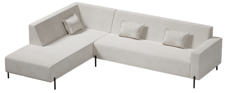 narożnik L Cuscino Model 3 z szezlongiem