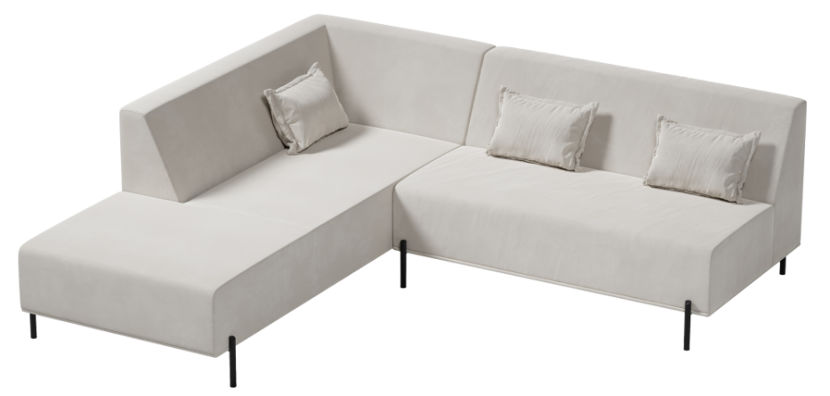 narożnik L Cuscino Model 4 w aranżacji wnętrza