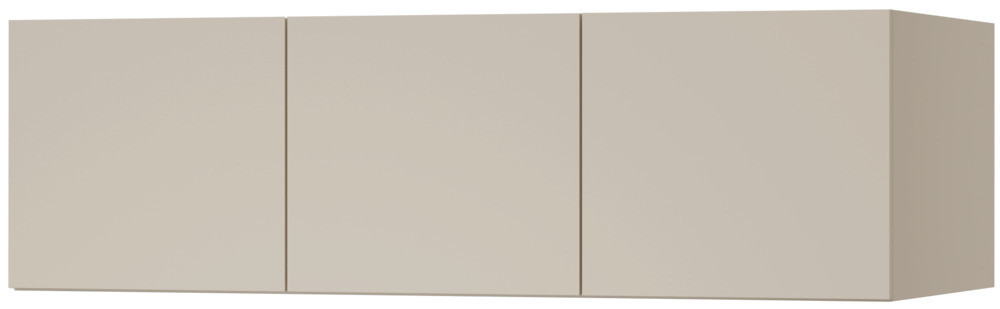 Nowoczesna szafa z szufladami i nadstawką 135 cm LORIN - kaszmir | Szafy trzydrzwiowe Desire Furniture