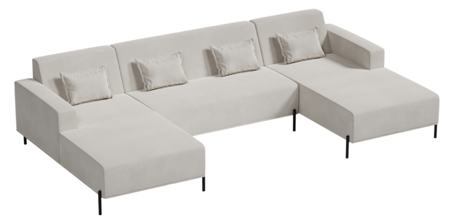 nowoczesny narożnik Cuscino Model 2