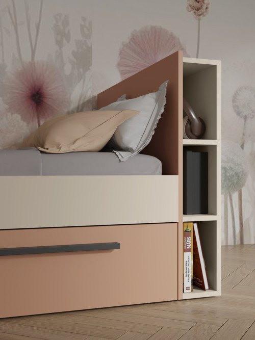 Szafka wisząca do pokoju nastolatka 45 cm LORIN - kaszmir | Szafki wiszące Desire Furniture