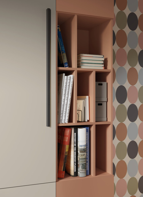 Szafka wisząca do pokoju nastolatka 45 cm LORIN - kaszmir | Szafki wiszące Desire Furniture