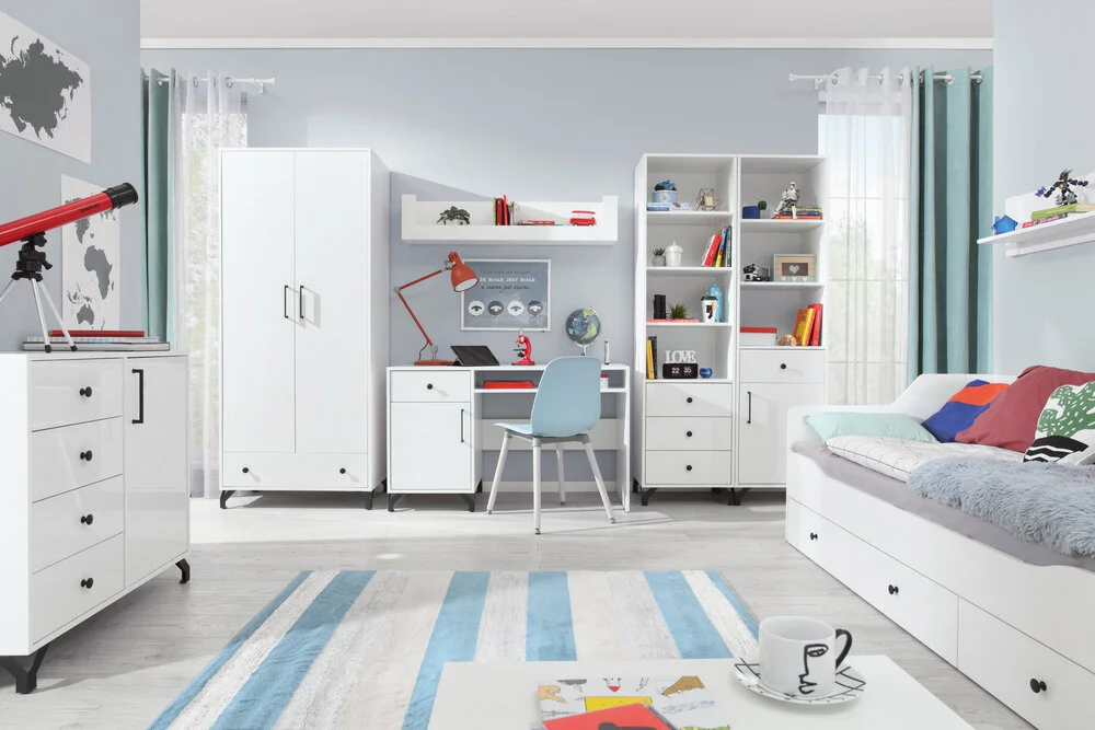 Półka na książki wisząca Bergen 120 cm wysoki połysk – elegancka półka ścienna Półki na książki Desire Furniture Półka na książki wisząca Bergen 120 cm wysoki połysk – elegancka półka ścienna Półki na książki Desire Furniture