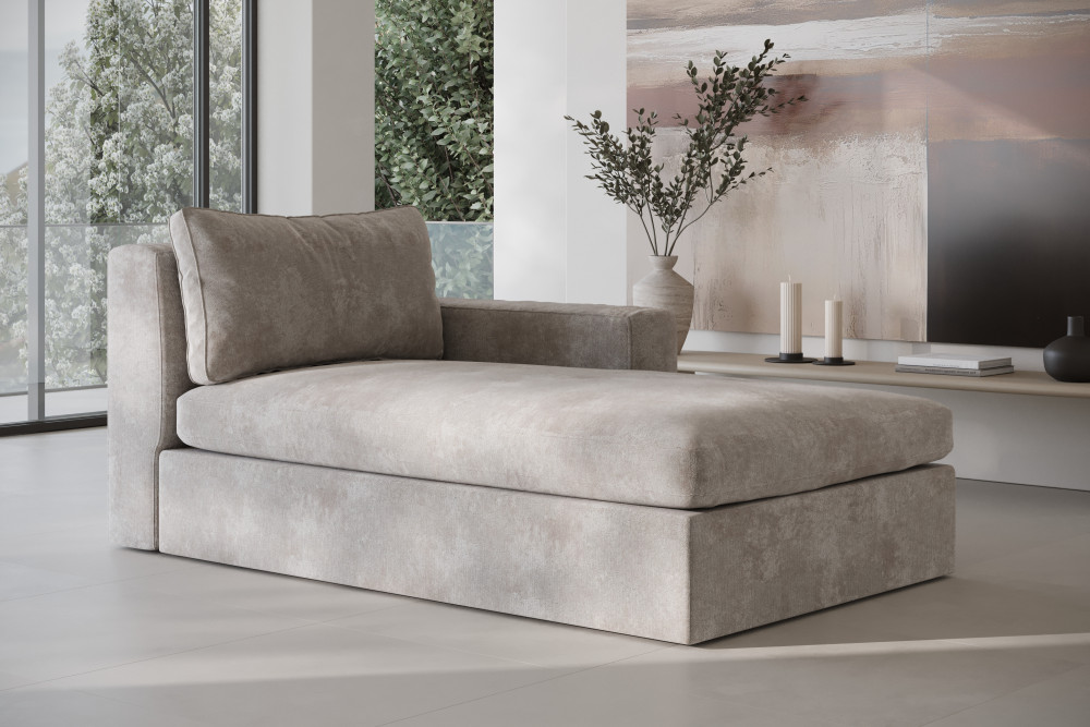 szezlong do leżenia i odpoczynku w salonie