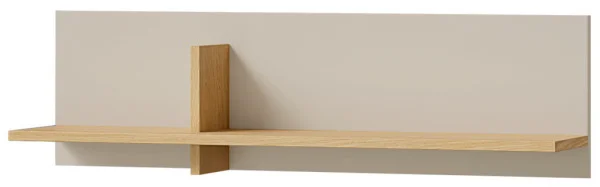 Półka wisząca na książki do pokoju nastolatka 90 cm LORIN - kaszmir/dąb wiosenny