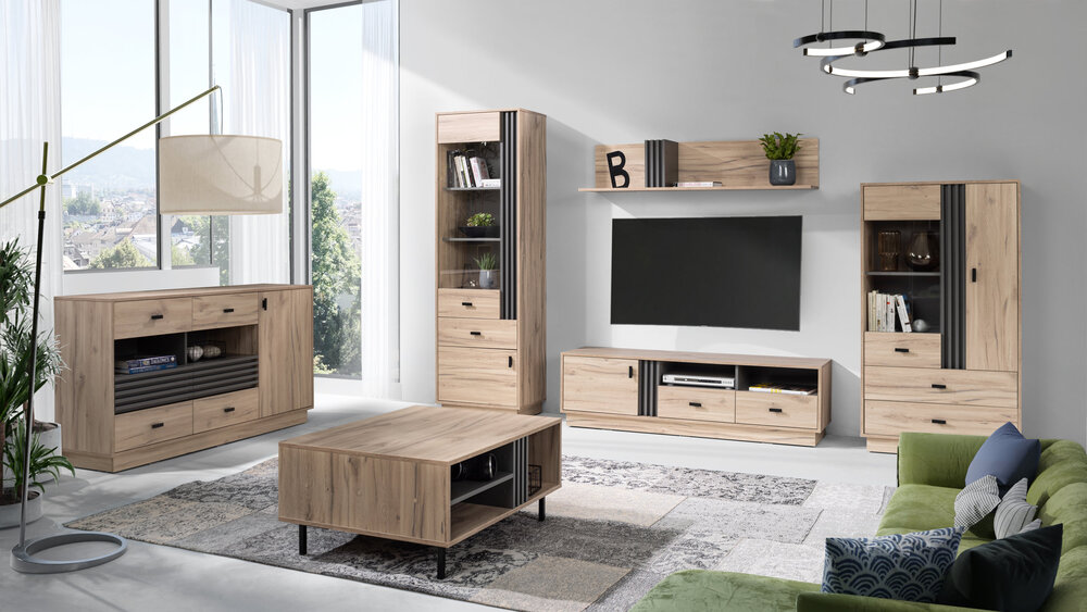 Szafka RTV ALLMO 155 cm – nowoczesny mebel do salonu