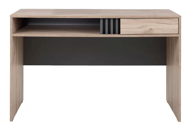 Biurko ALLMO 120 cm – nowoczesne biurko z szufladą i wnęką