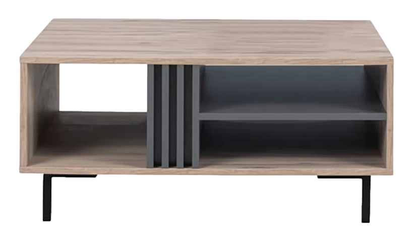 Stolik kawowy ALLMO 90 cm – nowoczesny stolik z wnękami Stolik kawowy ALLMO 90 cm – nowoczesny stolik z wnękami
