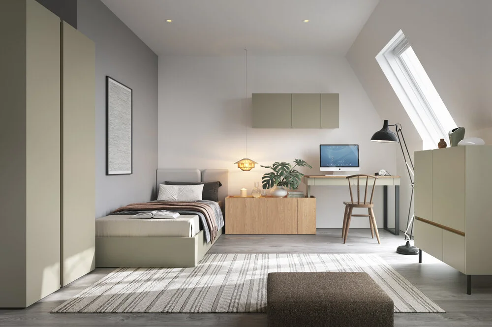 Komoda Luca 95 cm – stylowa komoda z 2 szufladami i drzwiami