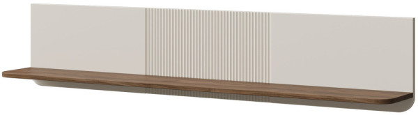 Półka na książki i dekoracje 150 cm MARLY - kaszmir/orzech