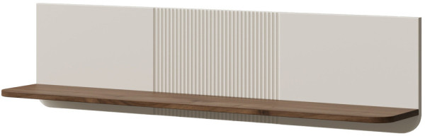 Nowoczesna półka na książki 120 cm MARLY - kaszmir/orzech
