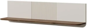 Nowoczesna półka na książki 120 cm MARLY - kaszmir/orzech