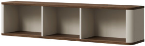 Nowoczesna półka do salonu 127 cm MARLY - kaszmir/orzech
