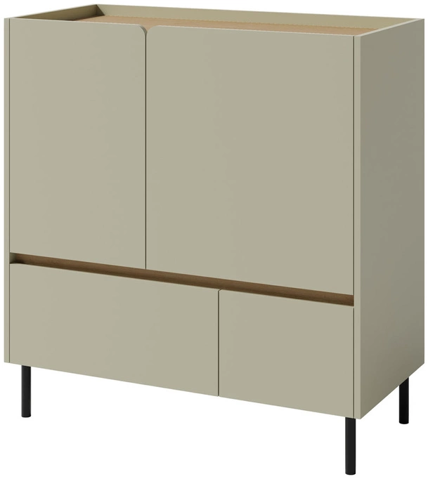 Komoda Luca 95 cm – stylowa komoda z 2 szufladami i drzwiami