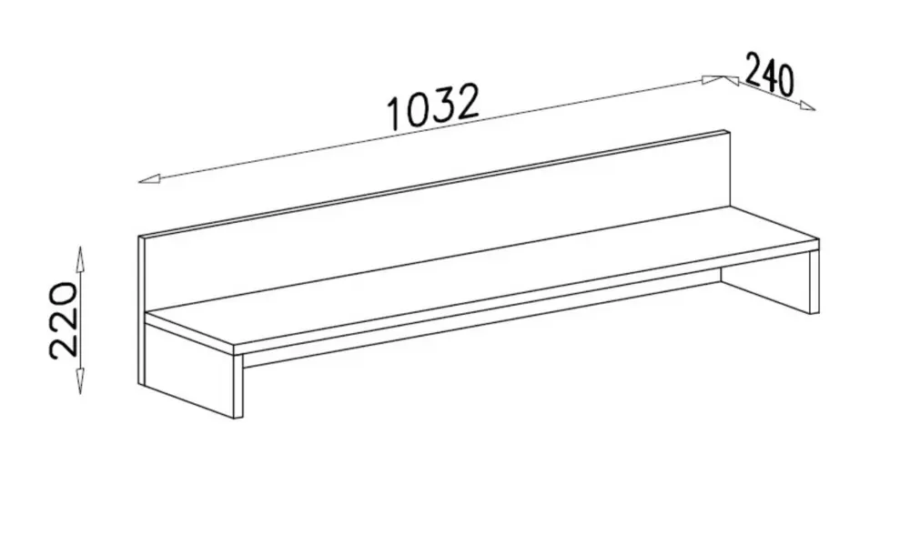 Półka wisząca Malta 103 cm – elegancja i funkcjonalność | Desire