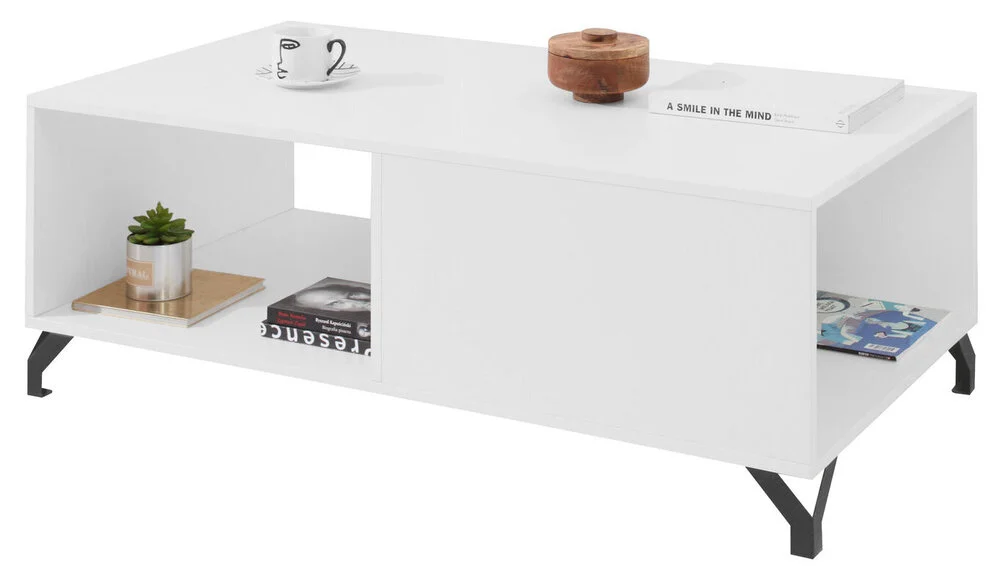 Stolik kawowy Bergen 120 cm biały - stolik do salonu | Desire