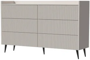 Nowoczesna komoda z szufladami do salonu 150 cm ADEMO - kaszmir