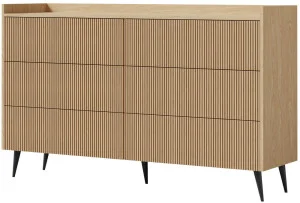 Nowoczesna komoda z szufladami do salonu 150 cm ADEMO - dąb wiosenny