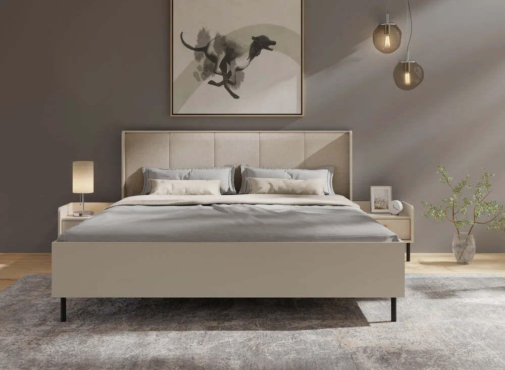 Półka wisząca GRANDE 133,5 cm, beż piaskowy Półki nad biurko Desire Furniture