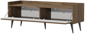 Mała szafka RTV do salonu 121 cm ADEMO - kaszmir | Szafki RTV na nóżkach Desire Furniture