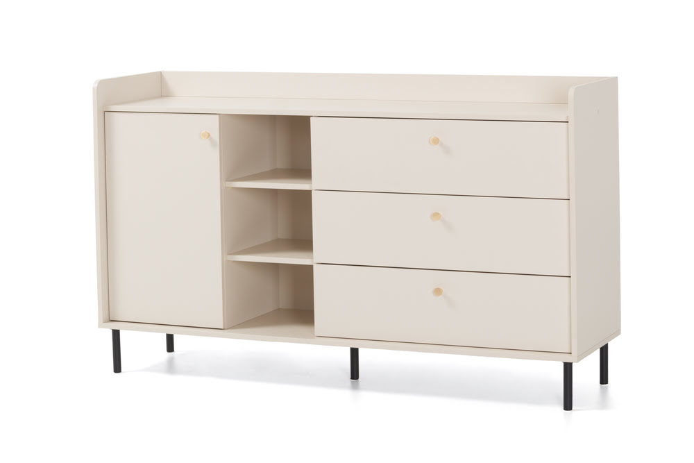 Pojemna komoda Grande 153,5 cm – szuflady i wnęki | Desire Pojemna komoda Grande 153,5 cm – szuflady i wnęki | Desire